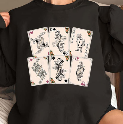 Alice Cartoon Card T-Shirt