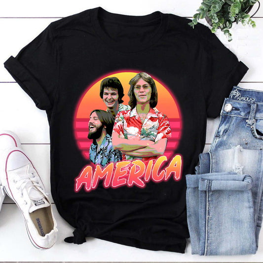 America Band 80s Retro T-Shirt