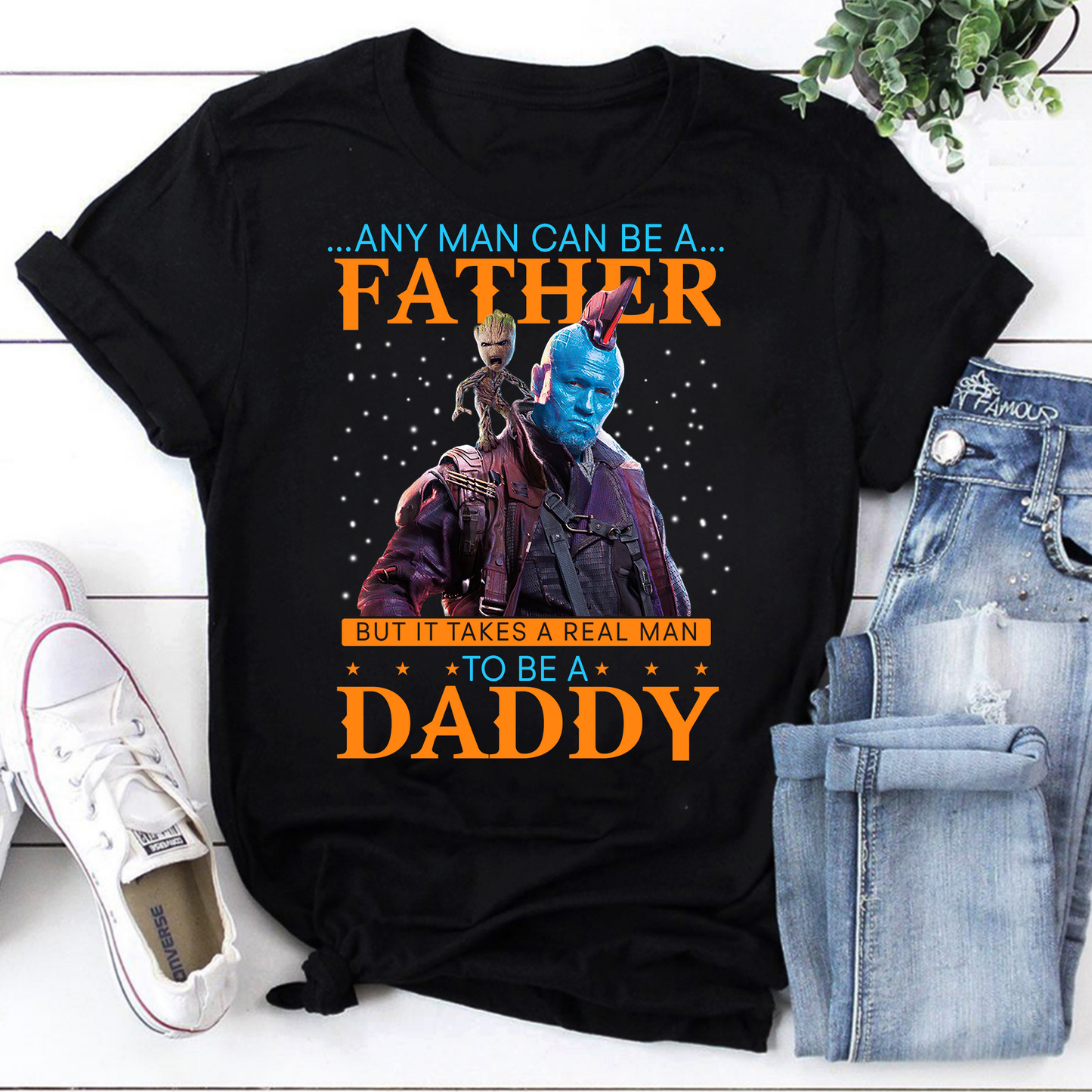 Any Man Can Be A Father But It Takes A Real Man To Be A Daddy Vintage T-Shirt, Hoodies