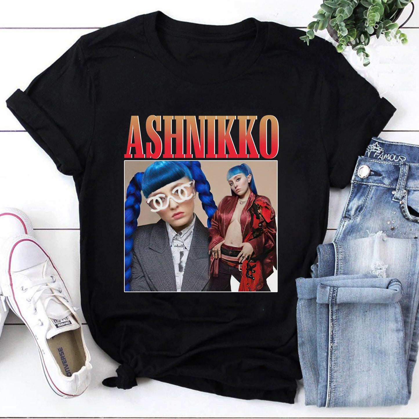 Ashnikko Rapper Vintage Retro Style Classic T-Shirt