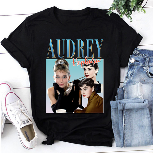 Audrey Hepburn Homage Vintage T-Shirt