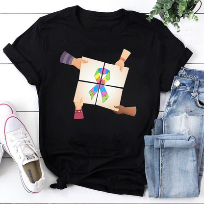 Autism Awareness Handprint Vintage Unisex T-Shirt