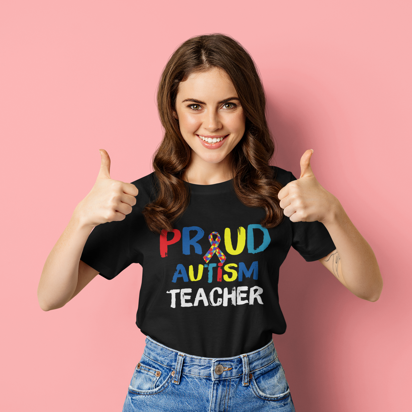 Autism Shirts For Teachers Proud Autism Teacher Vintage Unisex T-Shirt