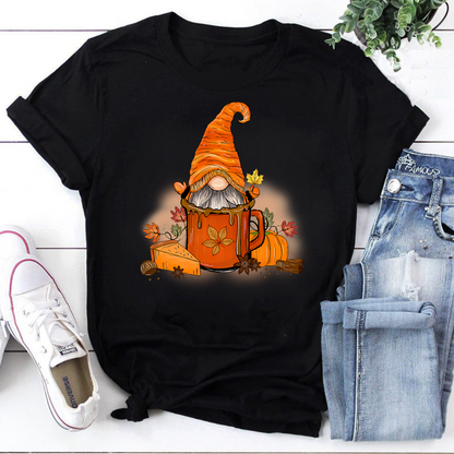 Autumn Gnome Coffee Mug Graphics Vintage Unisex T-Shirt