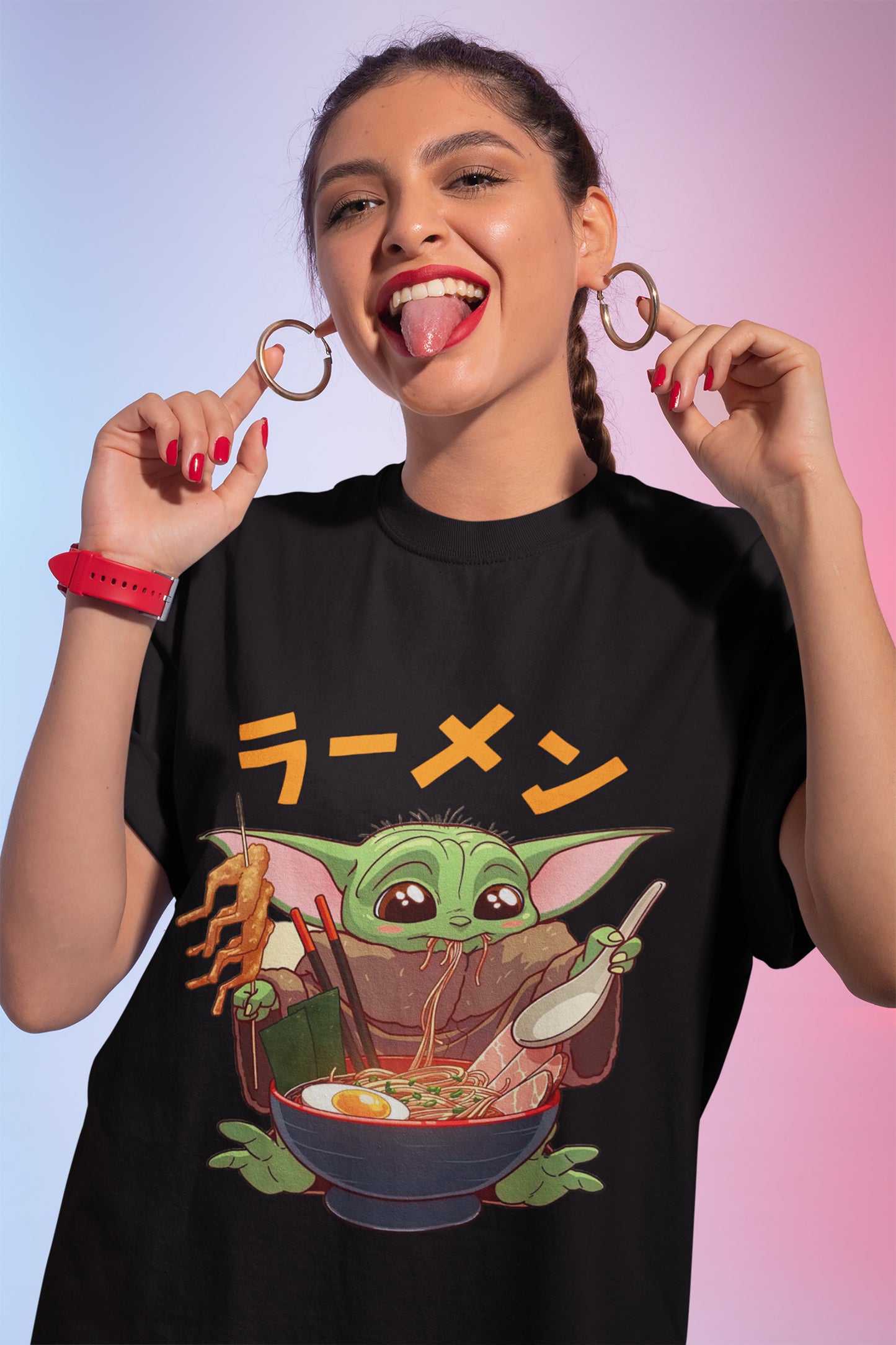 Baby Yoda Eating Ramen The Mandalorian Unisex T-Shirt