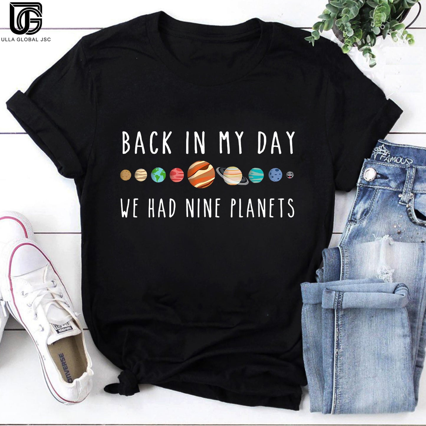 Back In My Day We Had Nine Planets Teacher Vintage T-Shirt