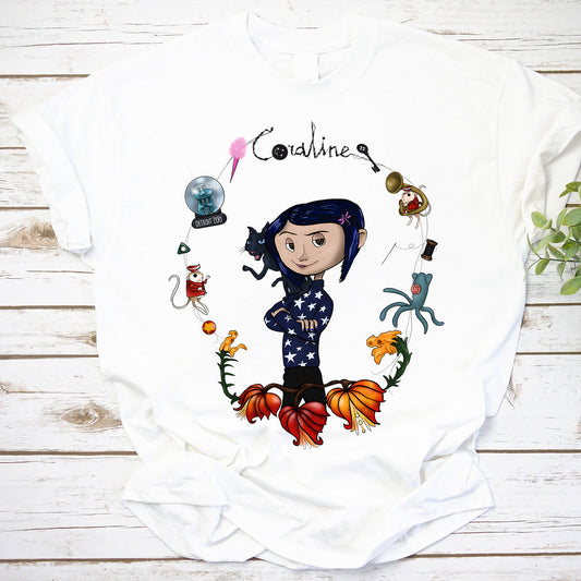 Be Careful What You Wish For Coraline Graphic T-Shirt