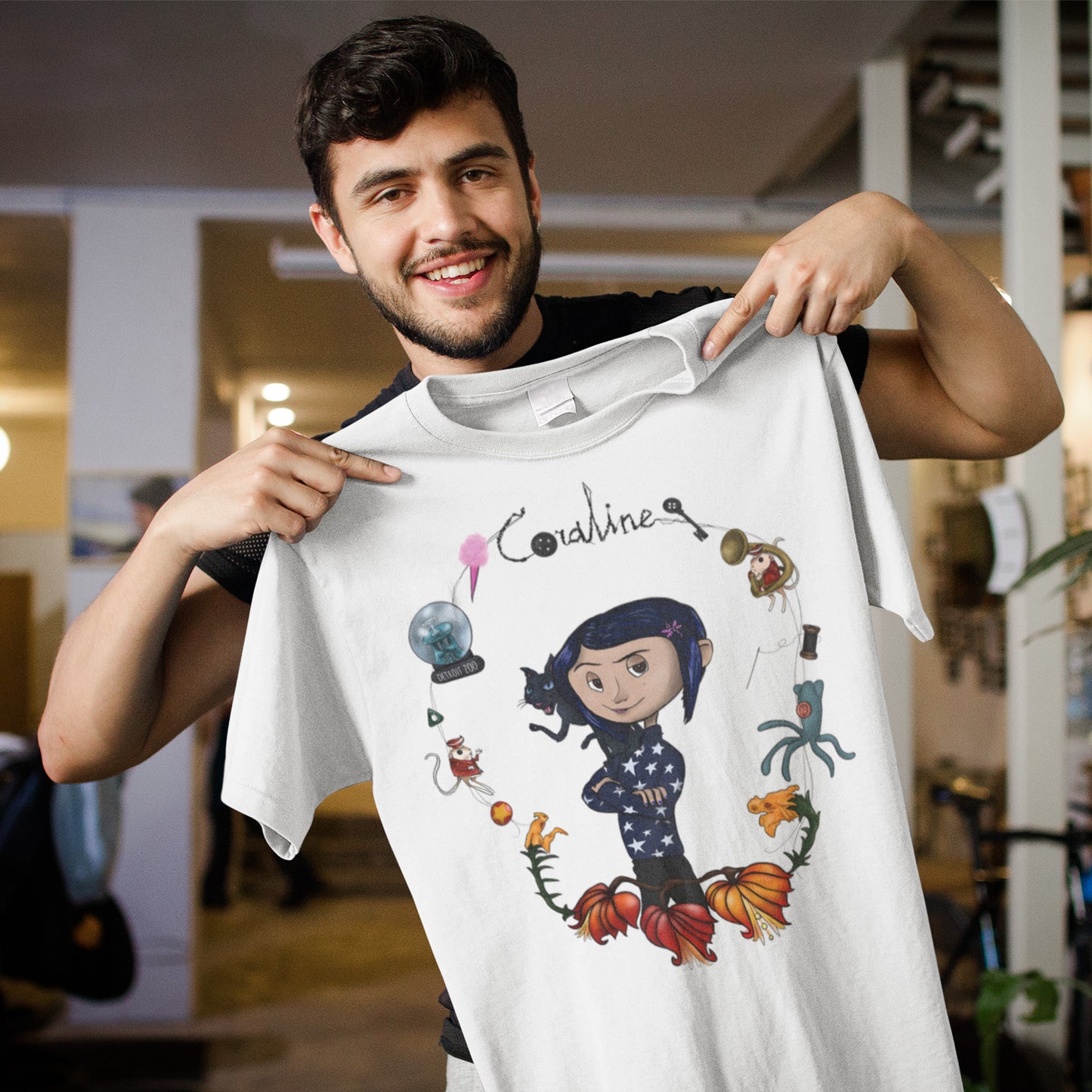 Be Careful What You Wish For Coraline Graphic T-Shirt