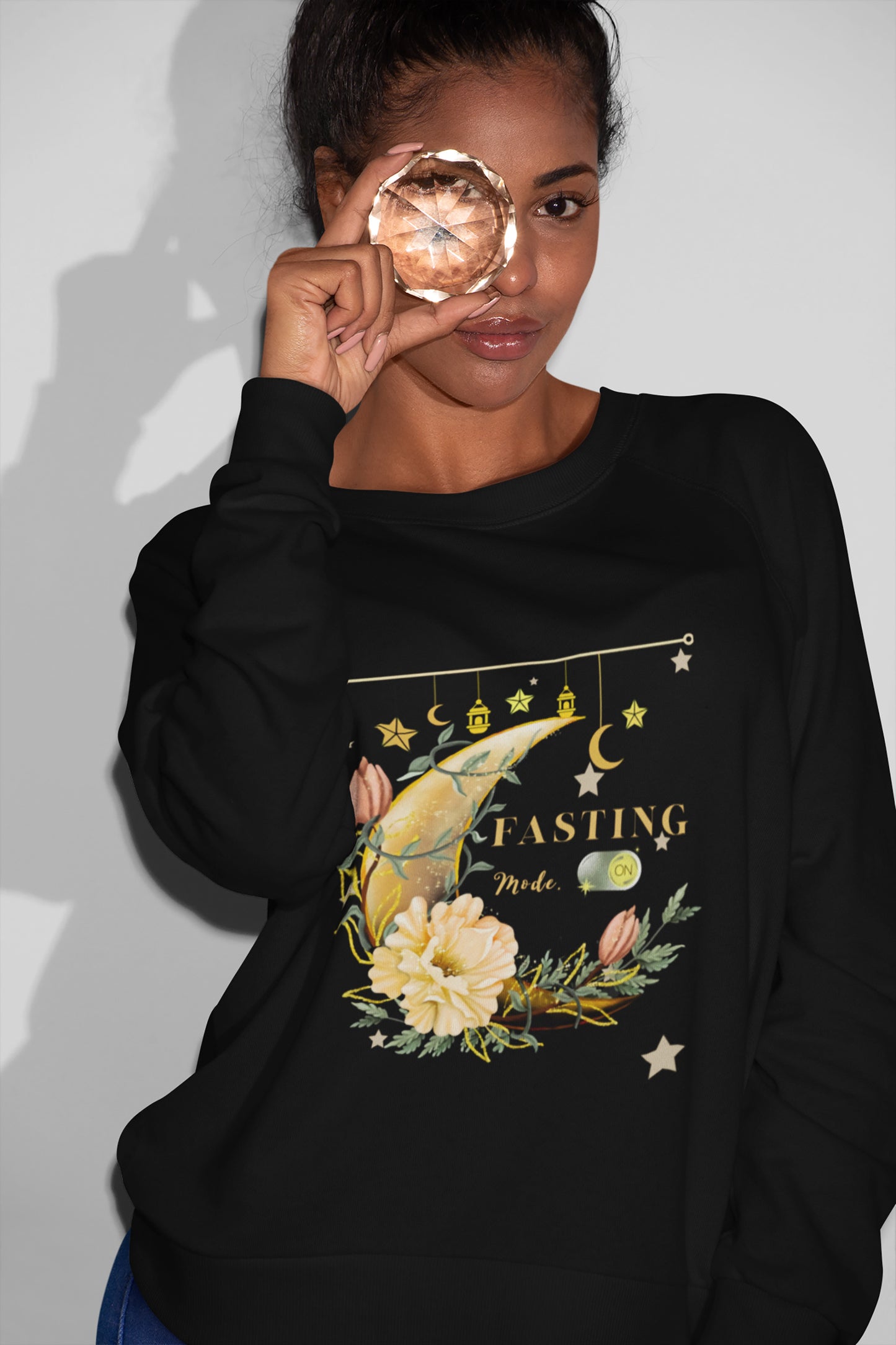 Beautiful Moon Vintage Fasting Mode Ramadan On T-Shirt