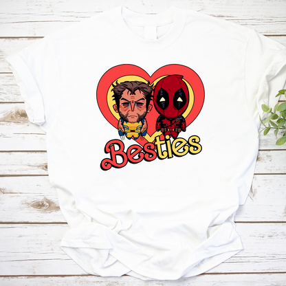 Besties Deadpool $ Wolverine Vintage T-Shirt