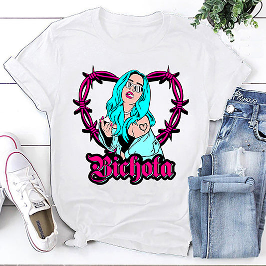 Bichota And Heart Tattoo Pink Karol G Unisex T-Shirt