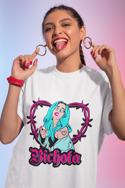Bichota And Heart Tattoo Pink Karol G Unisex T-Shirt