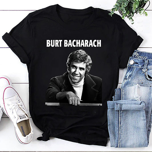 Black And White Portrait Burt Bacharach Unisex T-Shirt