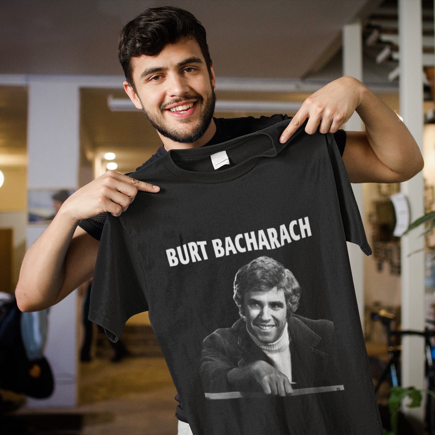 Black And White Portrait Burt Bacharach Unisex T-Shirt