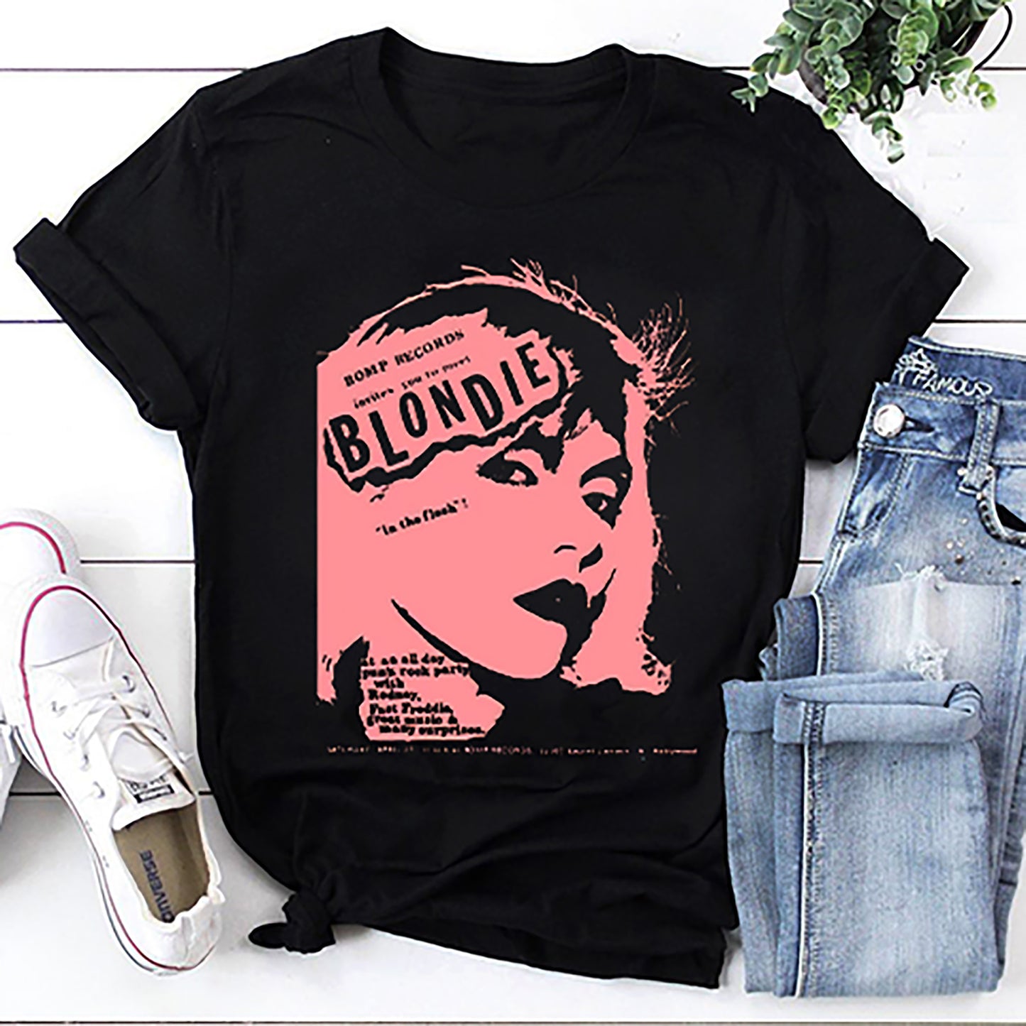 Blondie Debbie Harry 1977 Vintage Rock Legend T-Shirt