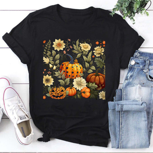 Boho Leopard Pumpkin T-Shirt