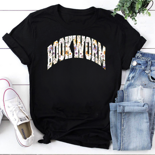 Bookworm Floral Vintage T-Shirt