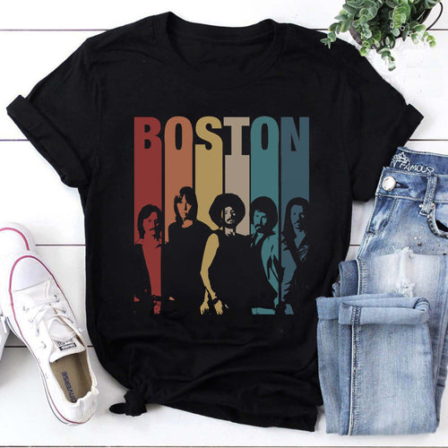 Boston Band Vintage Retro T-Shirt