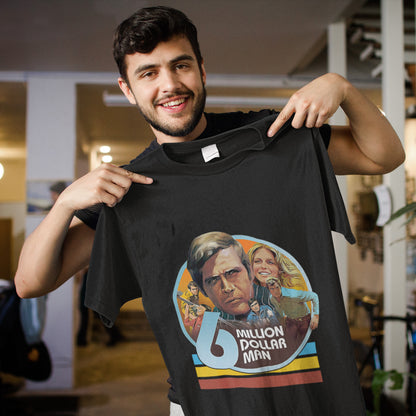 Boy Girl Six Million Dollar Man Retro Vintage T-Shirt