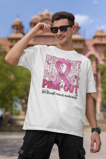 Breast Cancer Football Vintage T-Shirt