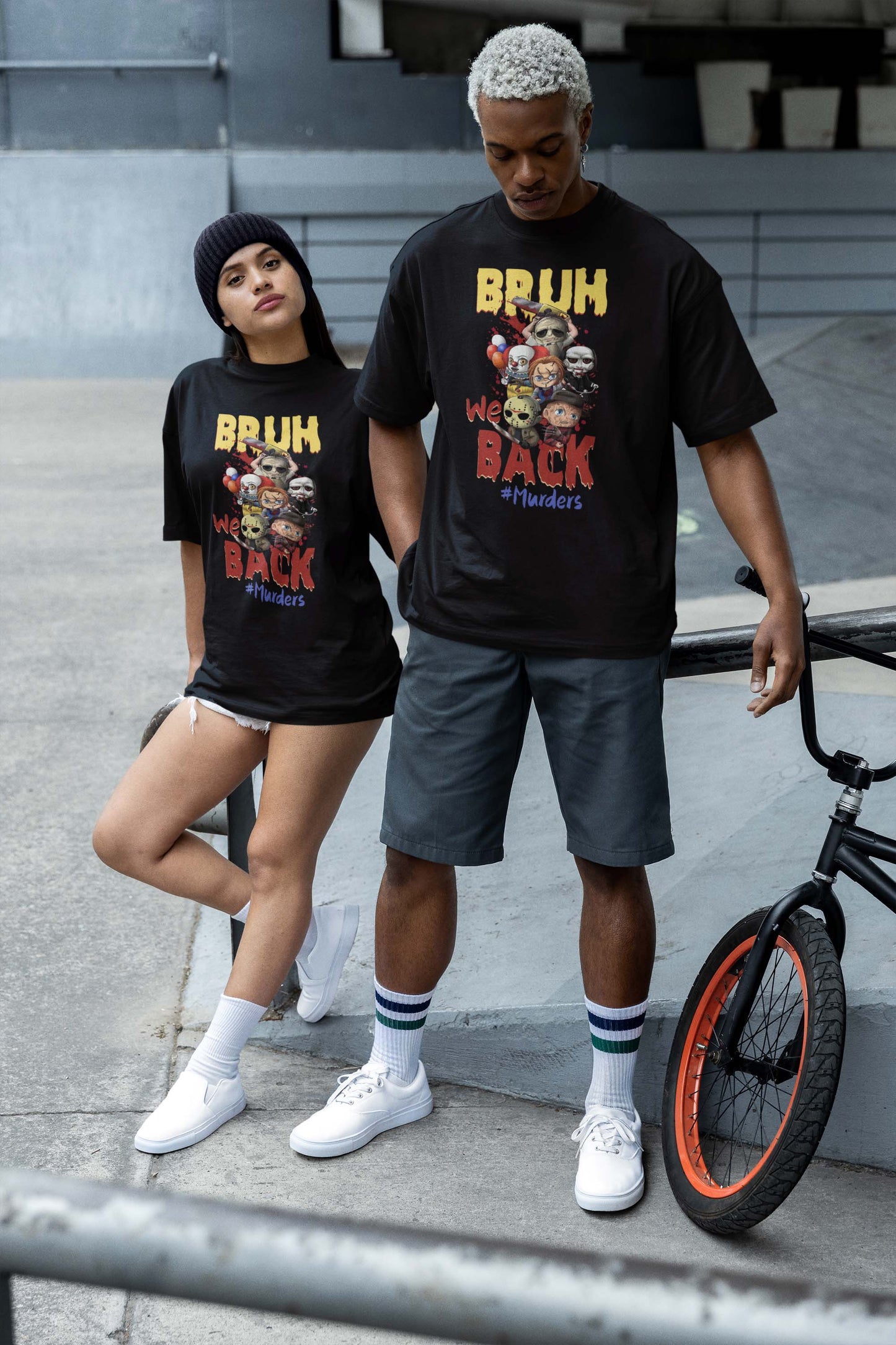 Bruh We Back Shirt, Murders Lover Shirt, Horror Movie Characters Shirt