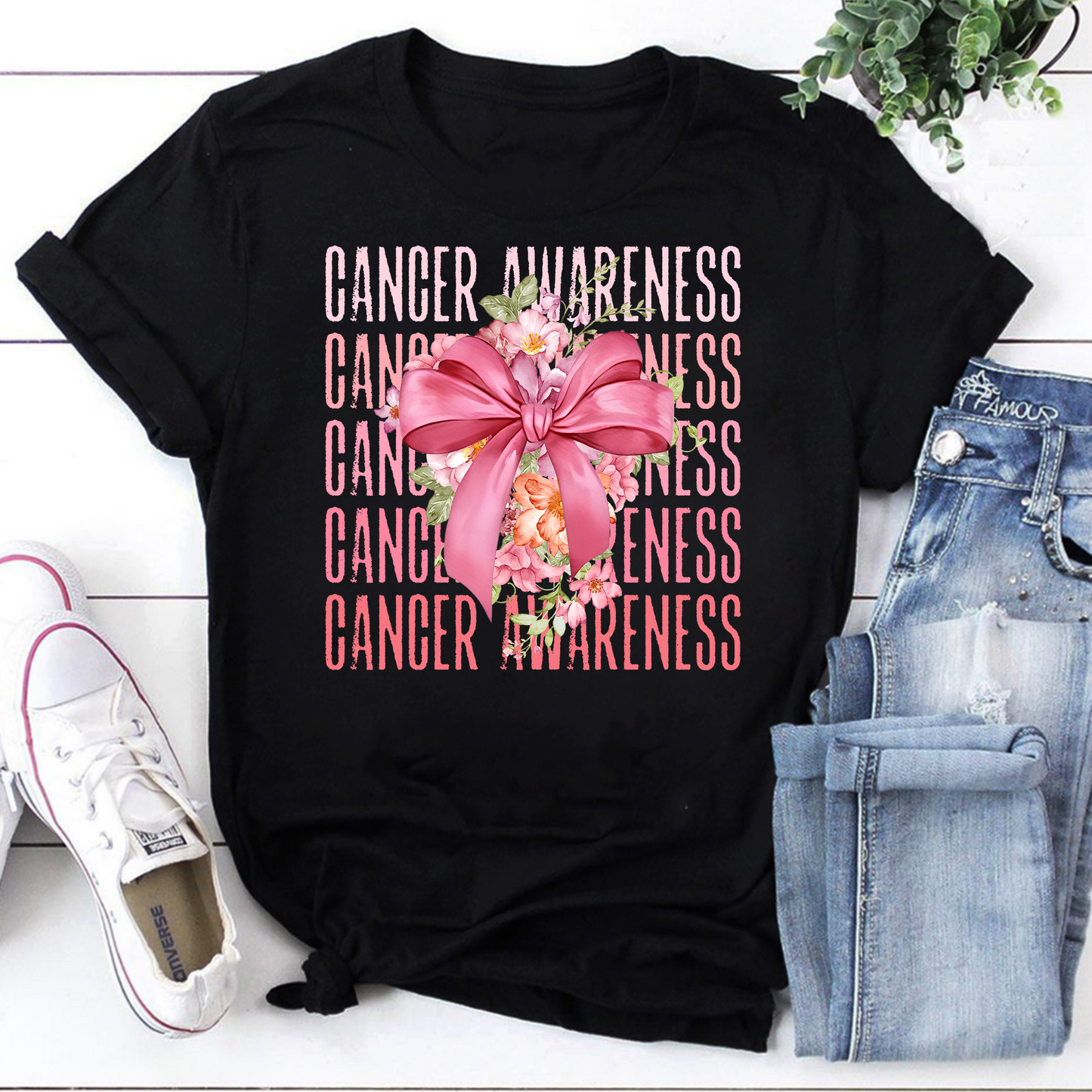 Cancer Awareness Vintage Retro T-Shirt