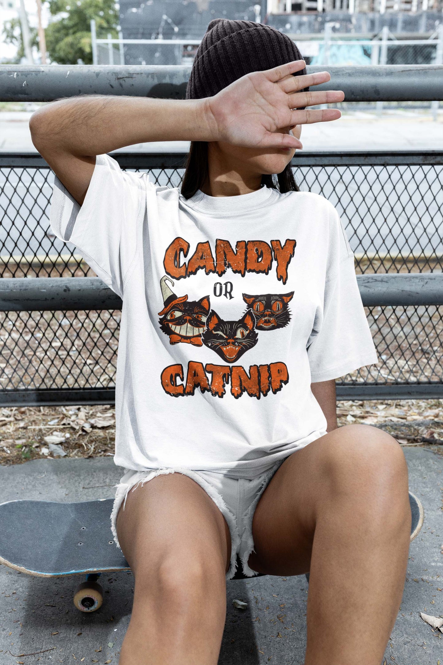 Candy Catnip Shirt, Halloween Cat Shirt