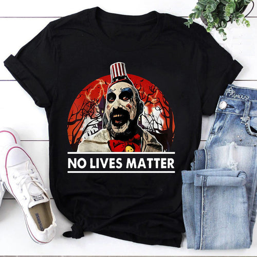 Captain Spaulding No Lives Matter Funny Halloween Costume Vintage T-Shirt