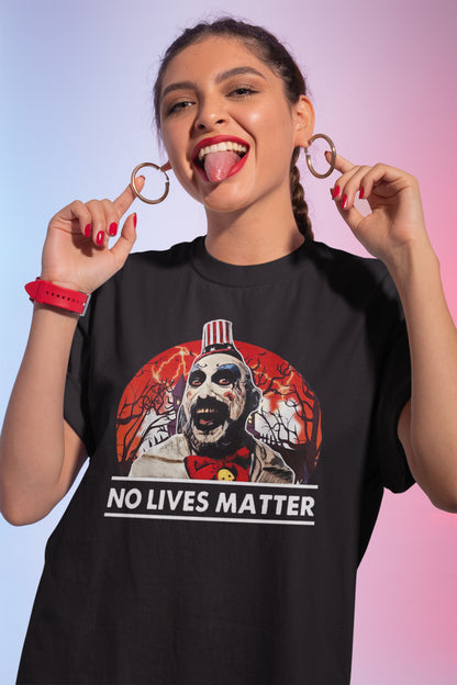 Captain Spaulding No Lives Matter Funny Halloween Costume Vintage T-Shirt