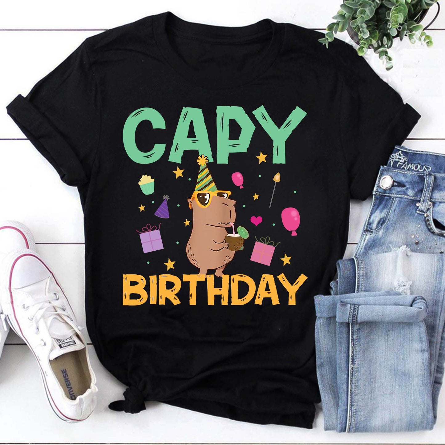 Capy Birthday Shirt, Capybara Meme Shirt