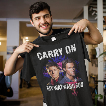 Carry On My Wayward Son Supernatural Dean Winchester And Sam Winchester T-Shirt