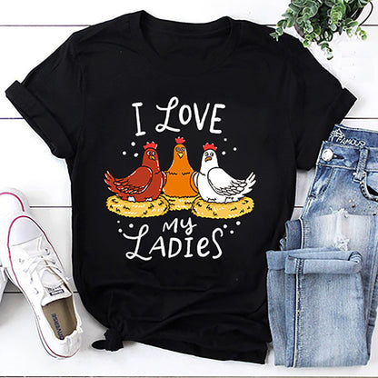 Chicken Chicks Eggs Farmer T-Shirt