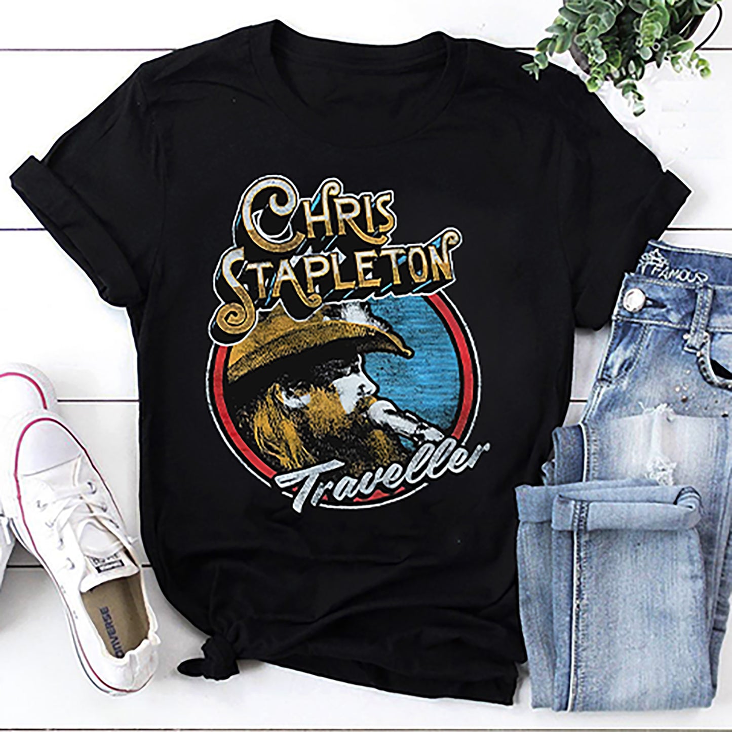 Chris Stapleton Traveler Vintage Retro T-Shirt