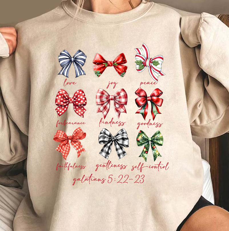 Christmas Coquette Bow T-Shirt