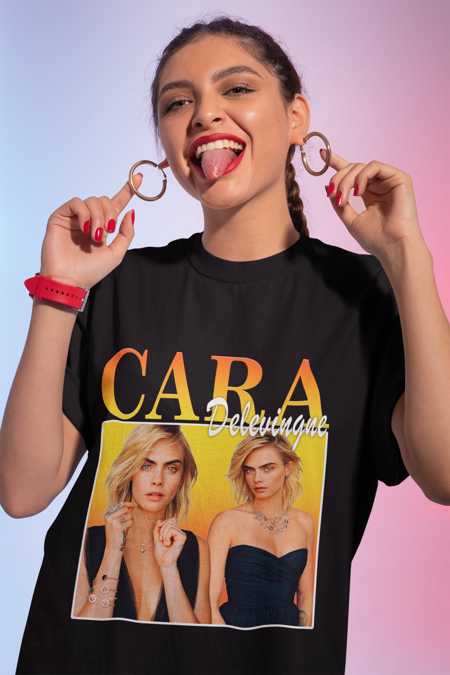 Collage Design Cara Delevingne Unisex T-Shirt