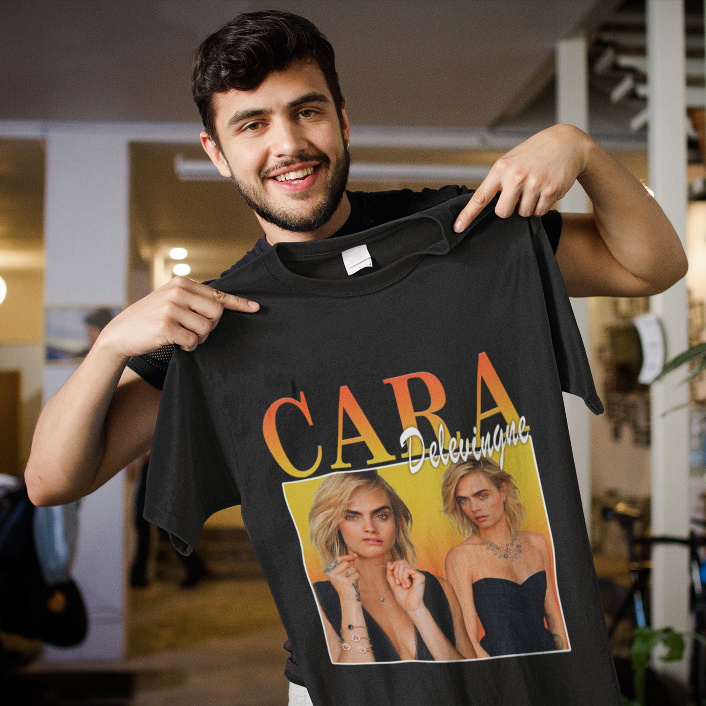 Collage Design Cara Delevingne Unisex T-Shirt