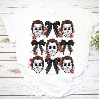 Coquette Bow Halloween Shirt, Halloween Horror Shirts