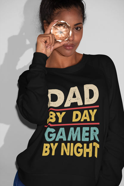 Dad By Day Gamer By Night For Daddy T-Shirt