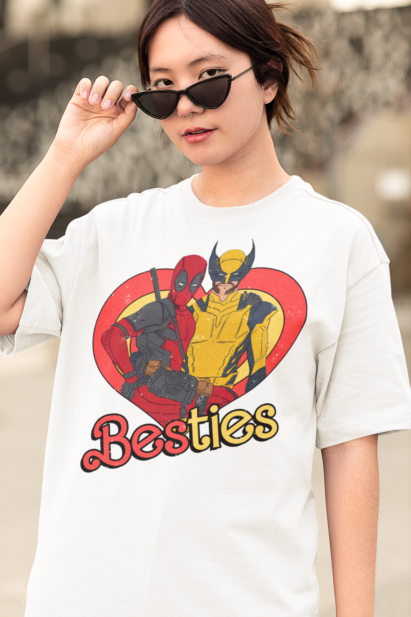 Deadpool And Wolverine Besties Vintage T-Shirt