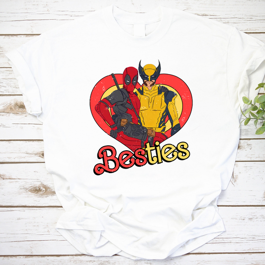 Deadpool And Wolverine Besties Vintage T-Shirt