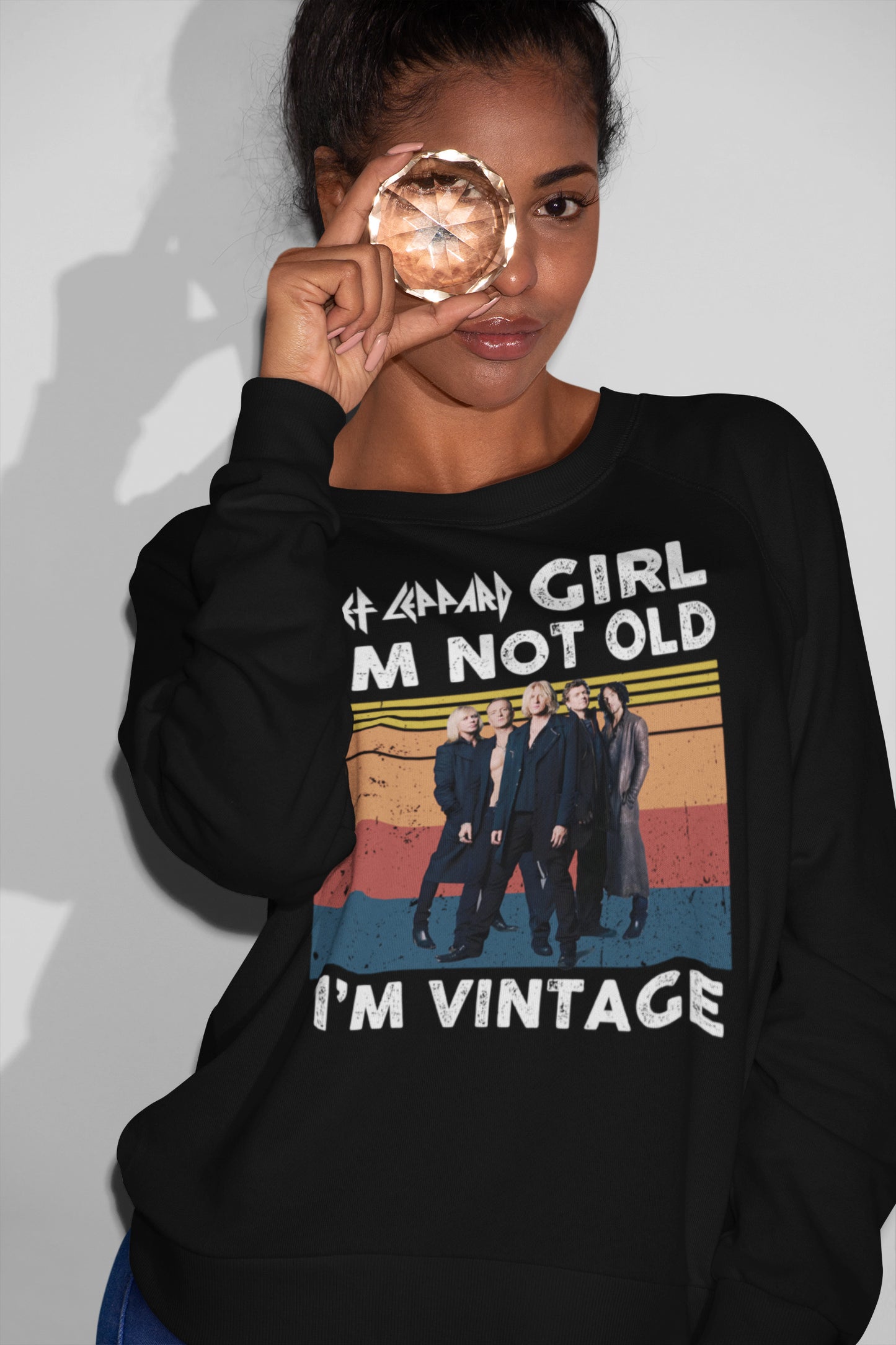 Def Leppard Lovers I’m Not Old I’m Vintage Black T Shirt