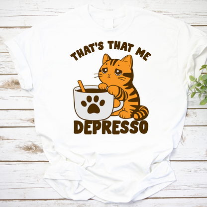 Depresso Cat Vintage T-Shirt