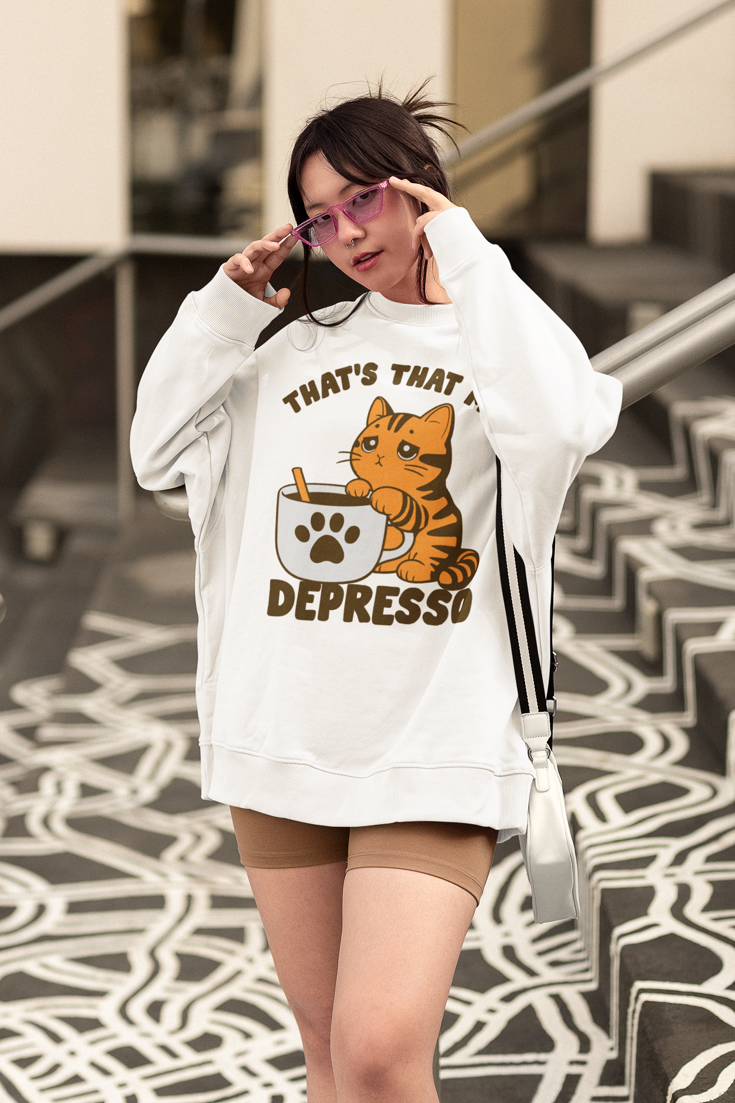 Depresso Cat Vintage T-Shirt