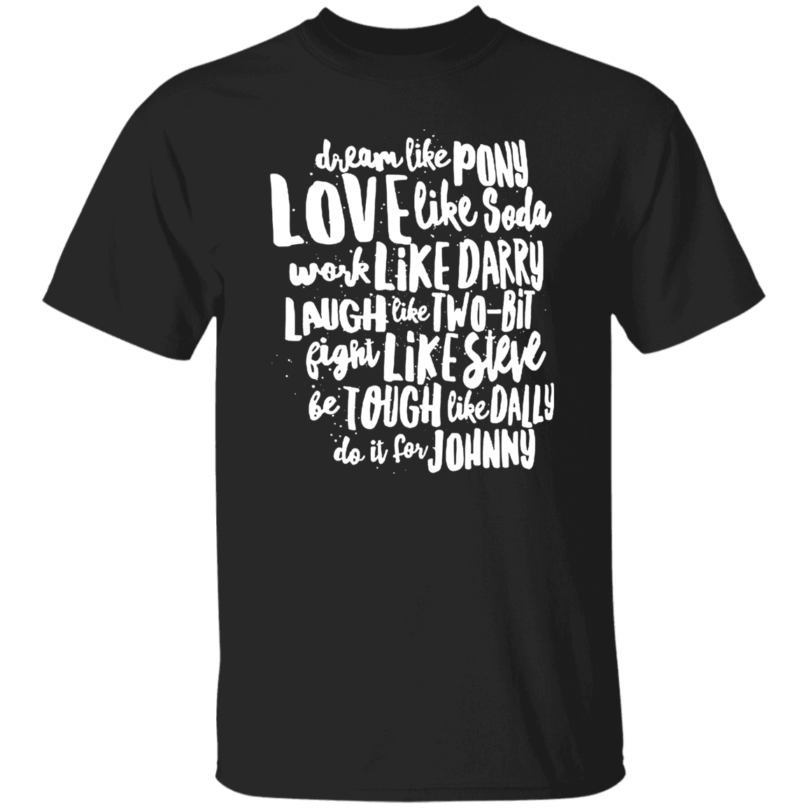 The Outsiders Character Names Funny Literature Teacher Vintage T-Shirt