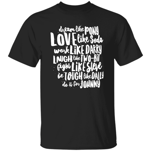 The Outsiders Character Names Funny Literature Teacher Vintage T-Shirt