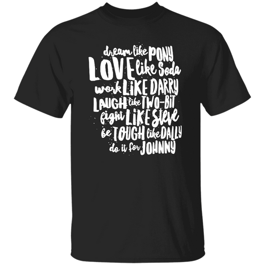 The Outsiders Character Names Funny Literature Teacher Vintage T-Shirt