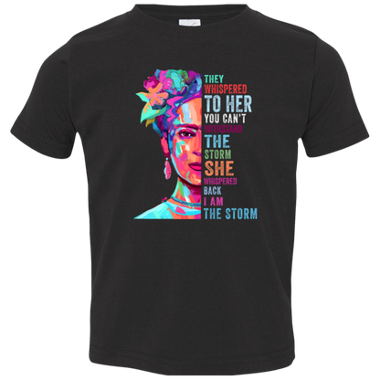 I Am The Storm Toddler Jersey T-Shirt