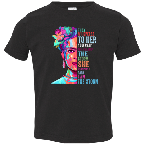I Am The Storm Toddler Jersey T-Shirt