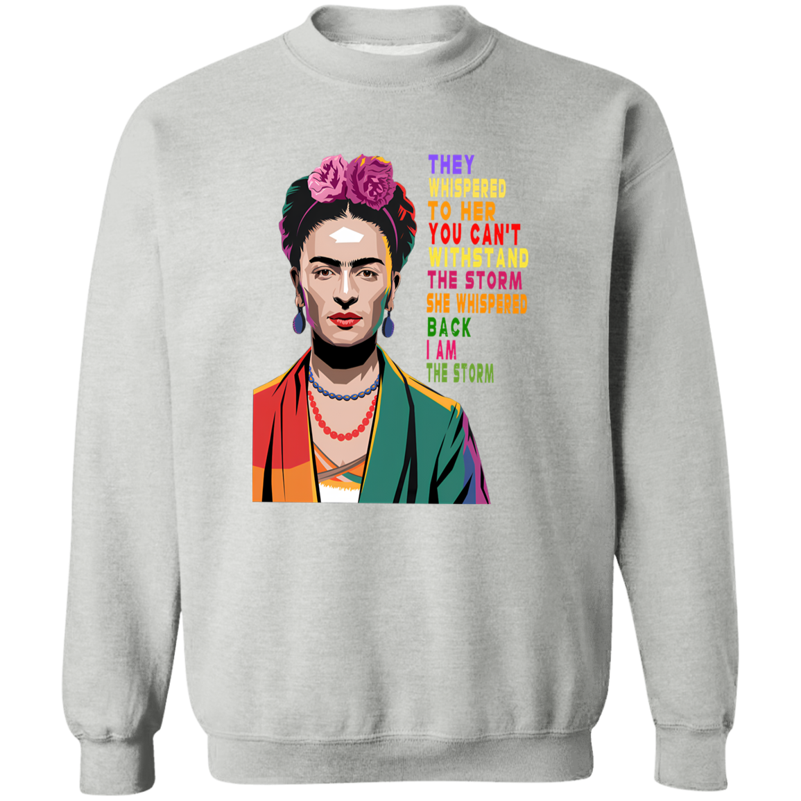 G180 Gildan Crewneck Pullover Sweatshirt 	I Am The Storm Women Black History Shirt