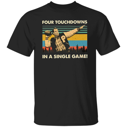 Four Touchdowns In A Single Game Vintage T-Shirt, Married With Children Shirt, Al Bundy Shirt, Rugby Shirt, Gift Tee For You And FamilyG500 5.3 oz. T-Shirt